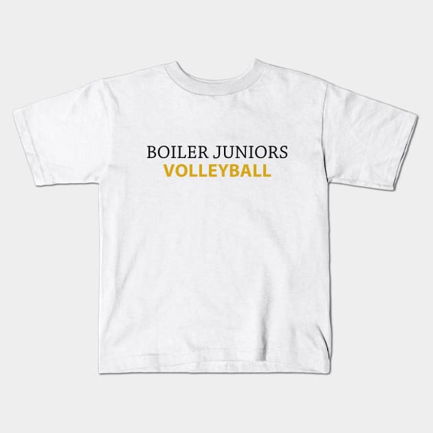 Plain logo gold Kids T-Shirt by BoilerJuniors